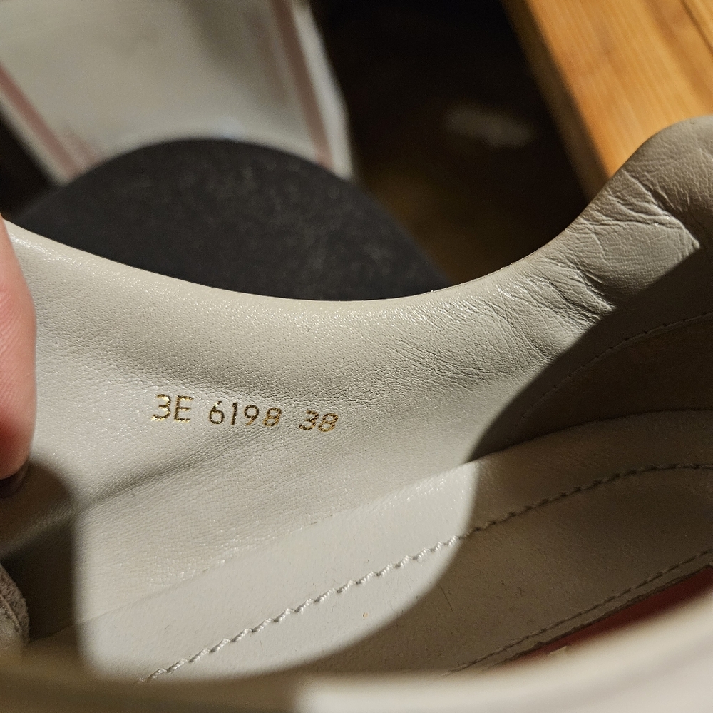 PRADA grey leather low sneakers - Picture 4 of 6
